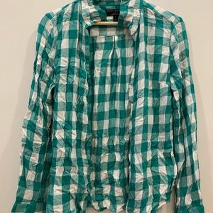 Checkered Banana Republic button up shirt